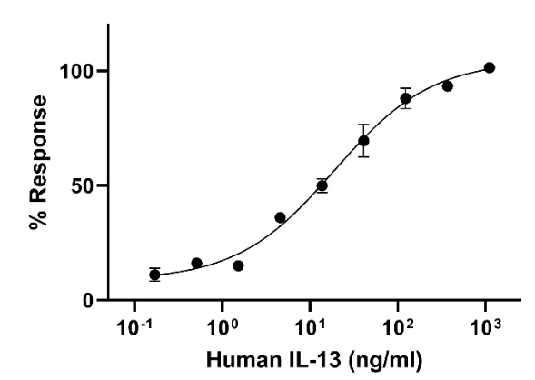 Functional Studies - Recombinant Human IL-13 protein (Active) (AB270079)