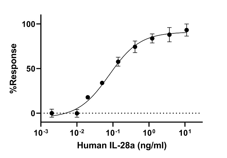 Biological Activity - Recombinant Human IL-28A Protein (Active) (AB288800), expandable thumbnail