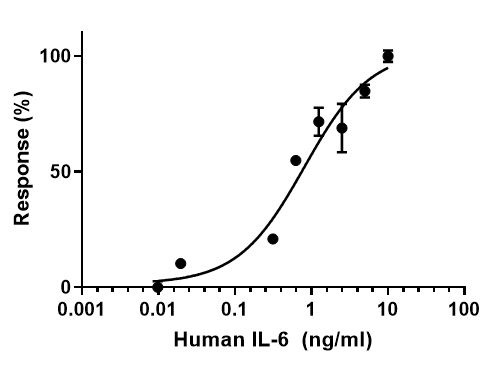 Functional Studies - Recombinant human IL-6 protein (Active) (AB259381), expandable thumbnail