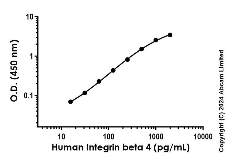 Sandwich ELISA - Recombinant Human Integrin beta 4 Protein Standard (AB323057)