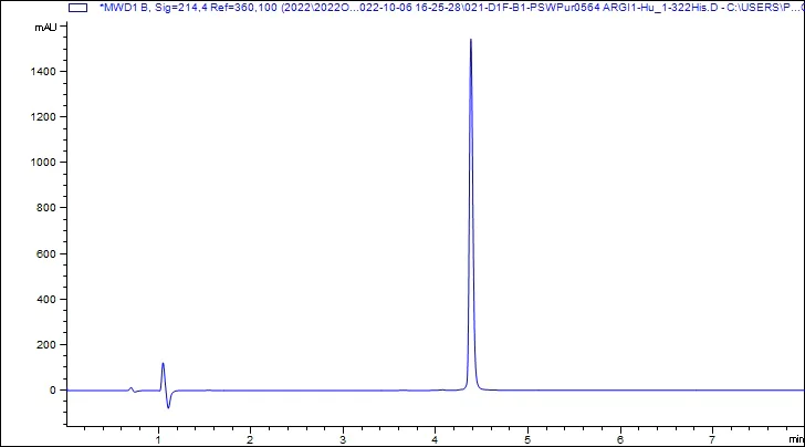 HPLC - Recombinant Human Liver Arginase Protein (His tag) (AB307477)