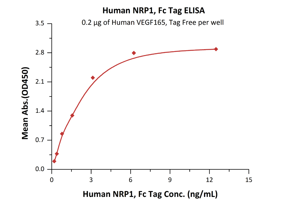 Recombinant human Neuropilin 1 protein (Fc Chimera Active)