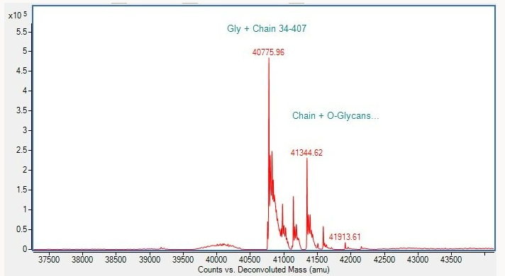 Mass Spectrometry - Recombinant Human NTRK1 / TrkA Protein (Active) (AB288820)