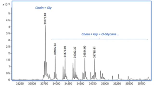Mass Spectrometry - Recombinant Human Osteopontin protein (Active) (AB281819)