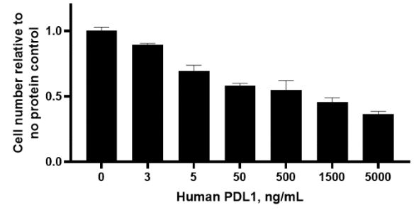 Functional Studies - Recombinant human PD-L1 protein (Active) (AB280943), expandable thumbnail