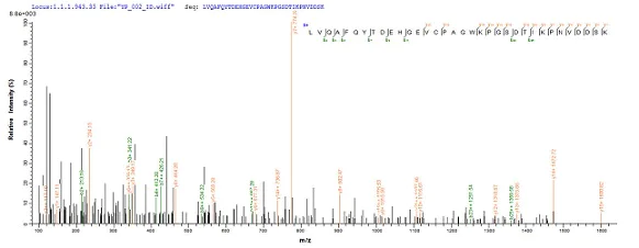 Mass Spectrometry - Recombinant Human Peroxiredoxin 2/PRP protein (His tag) (AB236937)
