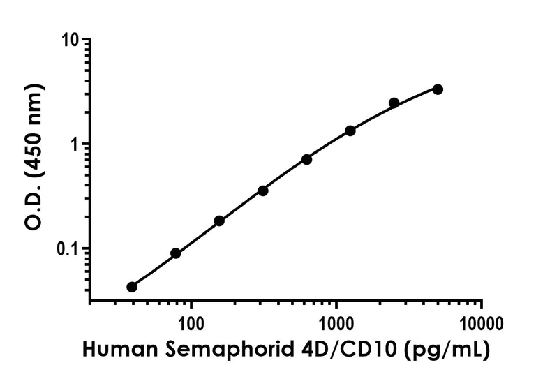 Sandwich ELISA - Recombinant Human Semaphorin 4D/CD10 Protein Standard (His tag) (AB316486)