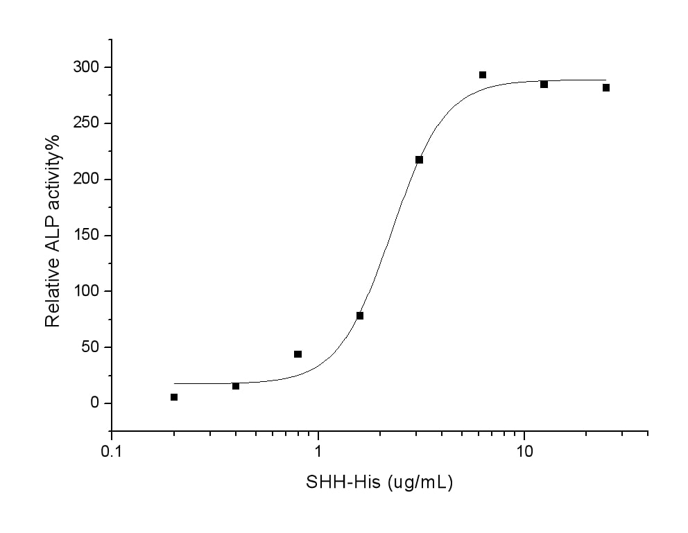 Functional Studies - Recombinant human Shh protein (His tag) (AB276262), expandable thumbnail