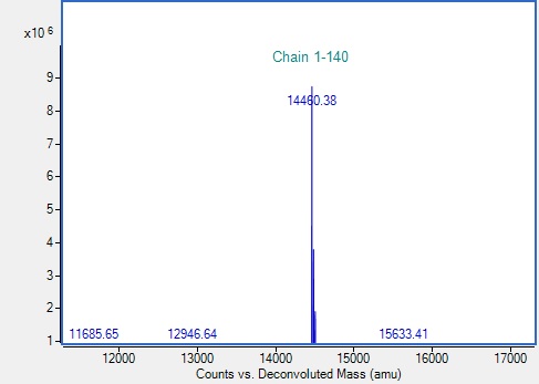 Mass Spectrometry - Recombinant Human SNCA Protein (AB314423), expandable thumbnail