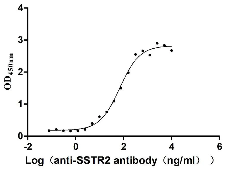 Functional Studies - Recombinant human Somatostatin Receptor 2 protein - Active (His tag) (AB314535)