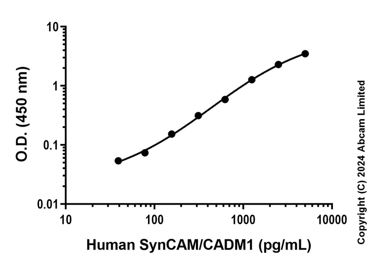 Sandwich ELISA - Recombinant Human SynCAM/CADM1 Protein Standard (His tag) (AB323025)