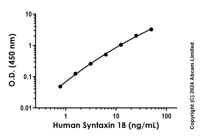 Sandwich ELISA - Recombinant human Syntaxin 1B Protein Standard (His tag) (AB323109)