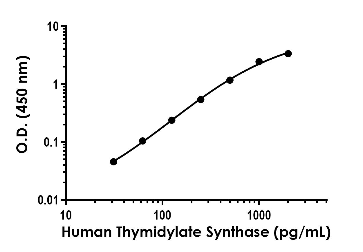Sandwich ELISA - Recombinant Human Thymidylate Synthase Protein Standard (His tag) (AB316547)