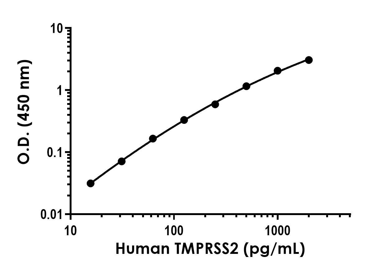 Sandwich ELISA - Recombinant Human TMPRSS2 Protein Standard (His tag) (AB316484)