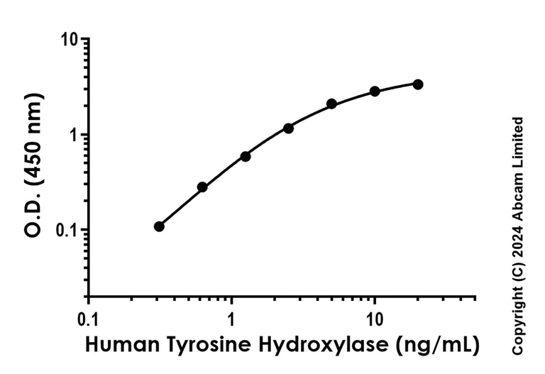 Sandwich ELISA - Recombinant Human Tyrosine Hydroxylase Protein Standard (His tag) (AB323068)