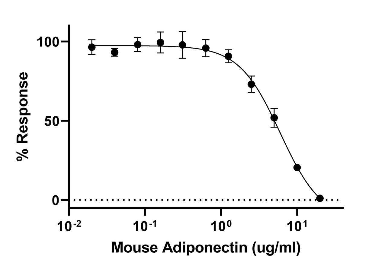 Biological Activity - Recombinant Mouse Adiponectin/Acrp30 Protein (Active) (AB283926)