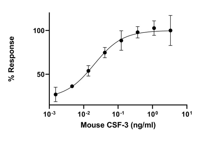 Functional Studies - Recombinant mouse CSF3 protein (Active) (AB287913), expandable thumbnail