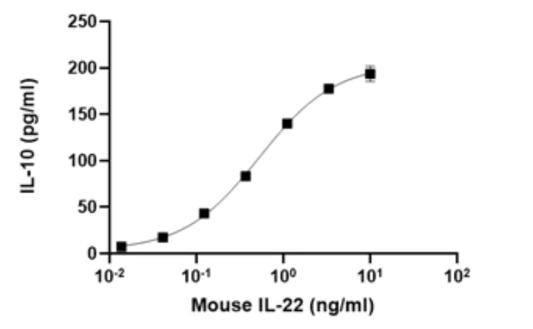 Functional Studies - Recombinant mouse IL-22 protein (Active) (AB281809)
