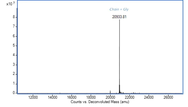 Mass Spectrometry - Recombinant Mouse Lipocalin-2 / NGAL protein (Active) (AB282399)