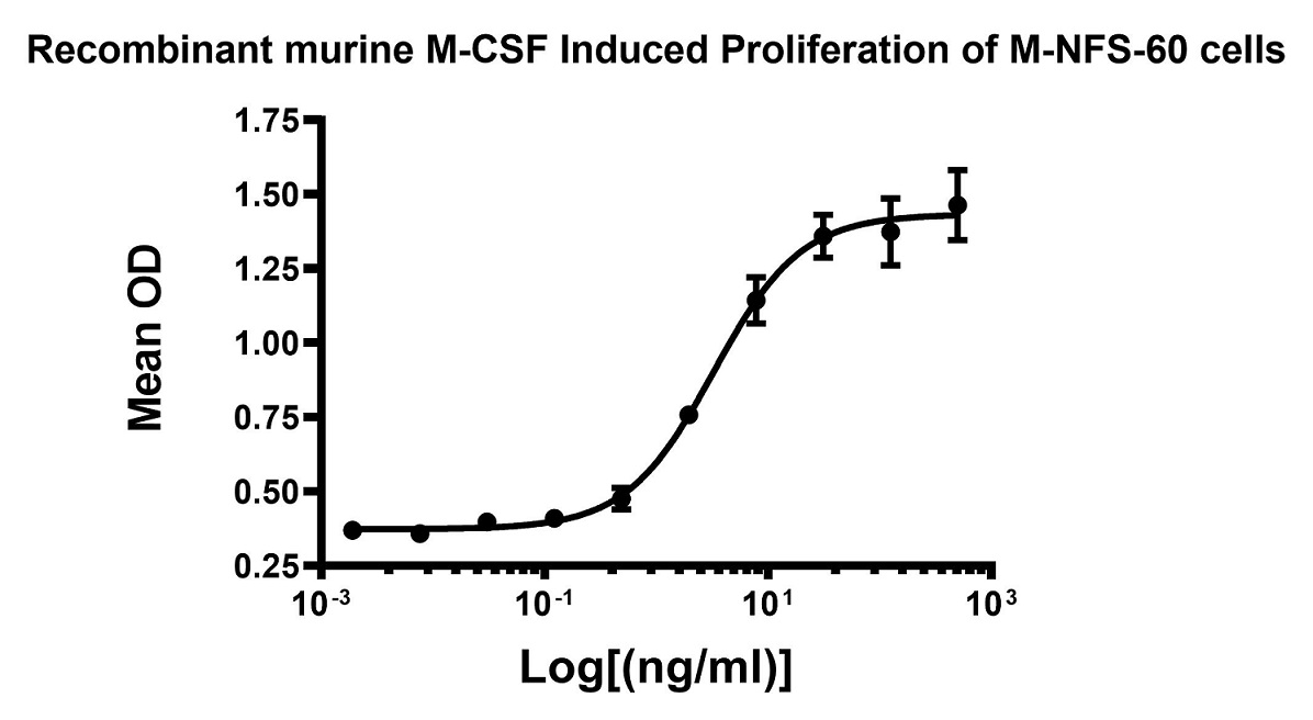 Functional Studies - Recombinant mouse M-CSF protein (AB129146)
