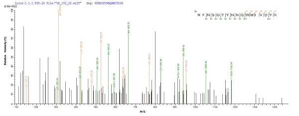 Mass Spectrometry - Recombinant Mouse PLBD2 protein (His tag) (AB226438)