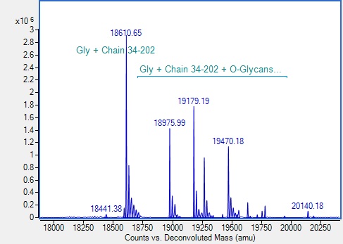 Mass Spectrometry - Recombinant Mouse TNF beta Protein (His tag) (AB314425)