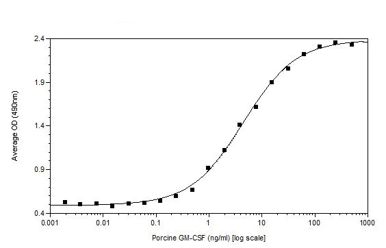 Functional Studies - Recombinant pig GM-CSF protein (Animal Free) (AB233679)