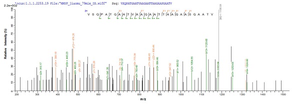Mass Spectrometry - Recombinant Pollen allergen Phl p 5b protein (His tag) (AB225974)
