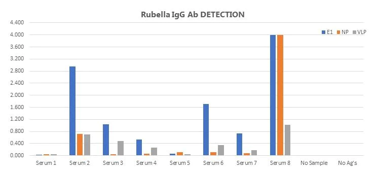 Functional Studies - Recombinant Rubella Virus spike glycoprotein E1 protein (Fc Chimera) (AB256429)