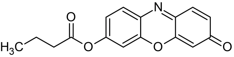 Chemical Structure - Resorufin butyrate, Fluorogenic lipase and cholinesterase substrate (AB145435)