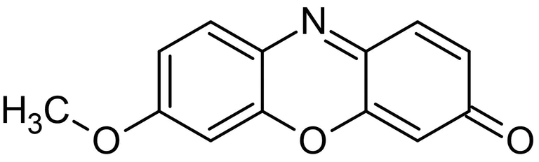 Chemical Structure - Resorufin methyl ether (7-Meth)oxyresorufin), Fluorometric cytochrome P450 substrate (AB145372)