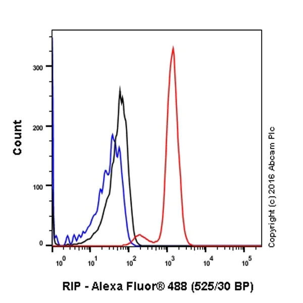 Flow Cytometry (Intracellular) - Anti-RIP antibody [EPR19697] - BSA and Azide free (AB238451)