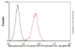 Flow Cytometry - Anti-RNA polymerase II CTD repeat YSPTSPS (phospho S5) antibody [8A7] (AB5401), expandable thumbnail