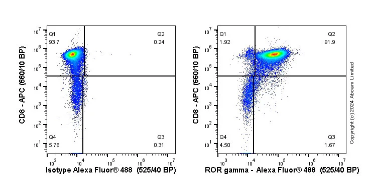 Flow Cytometry (Intracellular) - Anti-ROR gamma antibody [EPR20006] - BSA and Azide free (AB232516)