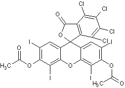 Chemical Structure - Rose bengal diacetate (AB275491), expandable thumbnail