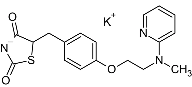 Chemical Structure - Rosiglitazone potassium salt, PPARgamma agonist (AB145865)