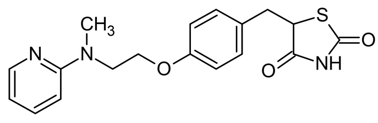 Chemical Structure - Rosiglitazone, PPARgamma agonist (AB120762)
