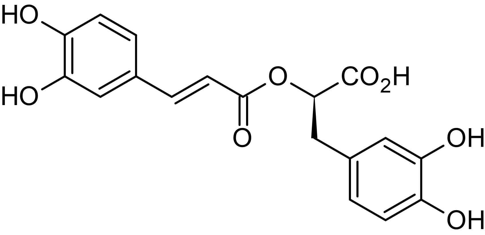 Chemical Structure - Rosmarinic acid, Polyphenol (AB141450)
