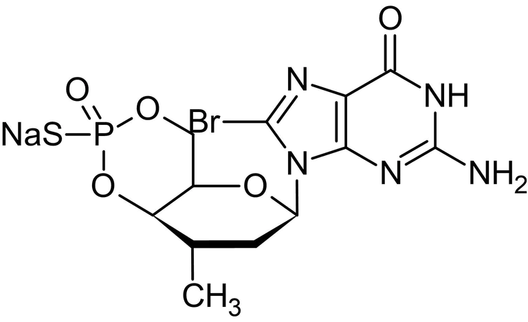 Chemical Structure - Rp-8-Br-cGMPS, cGMP blocker (AB145204)