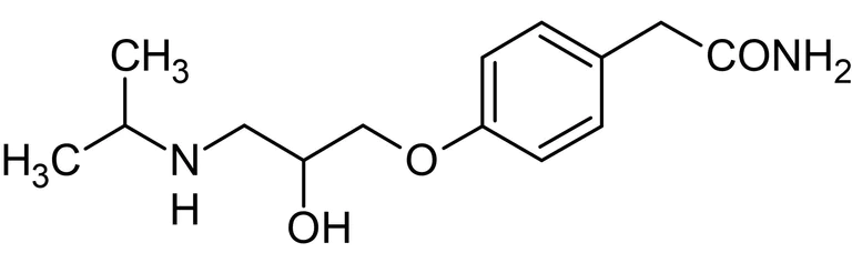 Chemical Structure - (R,S)-Atenolol, beta1 Adrenoceptor antagonist (AB120752)