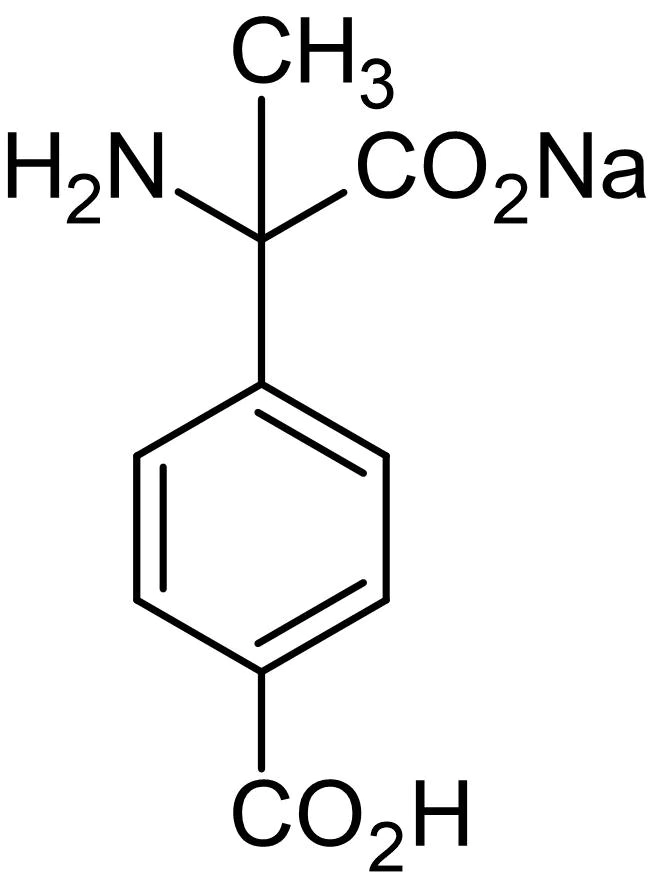 Chemical Structure - (R,S)-MCPG sodium salt, Group I /II metabotropic glutamate antagonist (AB120252)