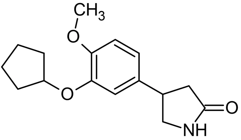 Chemical Structure - (R,S)-Rolipram, Selective PDE4 inhibitor (AB120029)