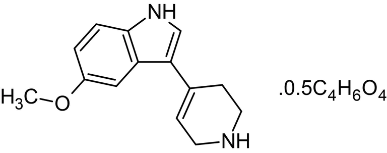 Chemical Structure - RU 24969 hemisuccinate, 5-HT1A/1B agonist (AB146299)