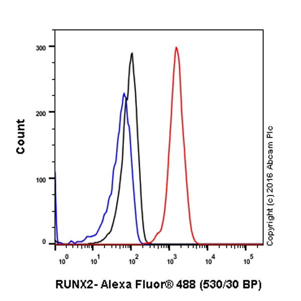 Flow Cytometry (Intracellular) - Anti-RUNX2 antibody [EPR14334] - BSA and Azide free (ab240329), expandable thumbnail