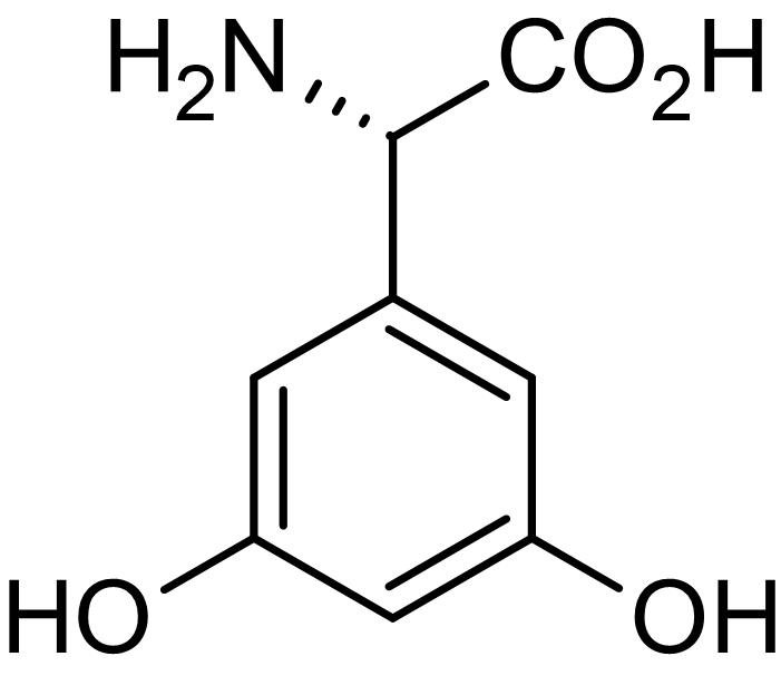 Chemical Structure - (S)-3,5-DHPG, group I mGlu agonist (AB120007), expandable thumbnail