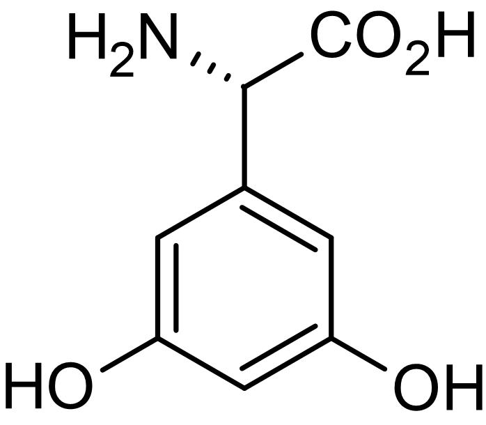 Chemical Structure - (S)-3,5-DHPG (mM/ml), group I mGlu agonist (AB144484), expandable thumbnail