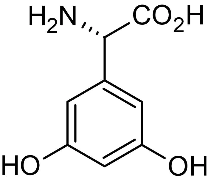 Chemical Structure - (S)-3,5-DHPG (mM/ml), group I mGlu agonist (AB144484)