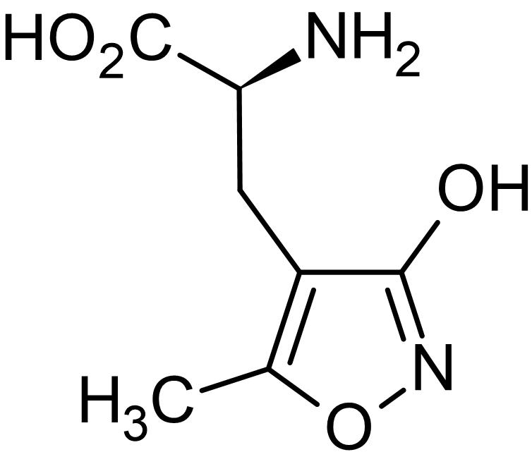 Chemical Structure - (S)-AMPA (mM/ml), AMPA agonist (AB144483), expandable thumbnail