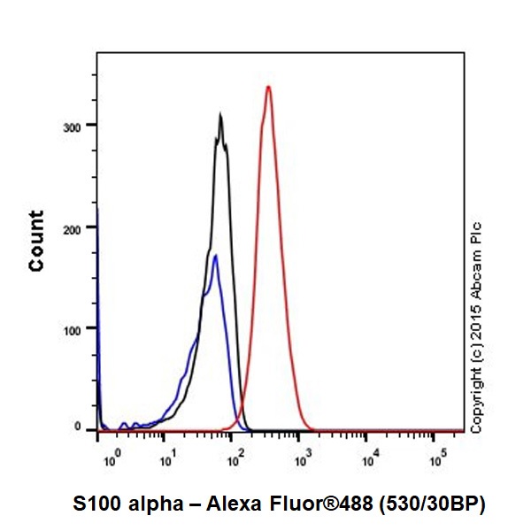 Flow Cytometry (Intracellular) - Anti-S100 alpha antibody [EPR19013] (AB183979), expandable thumbnail
