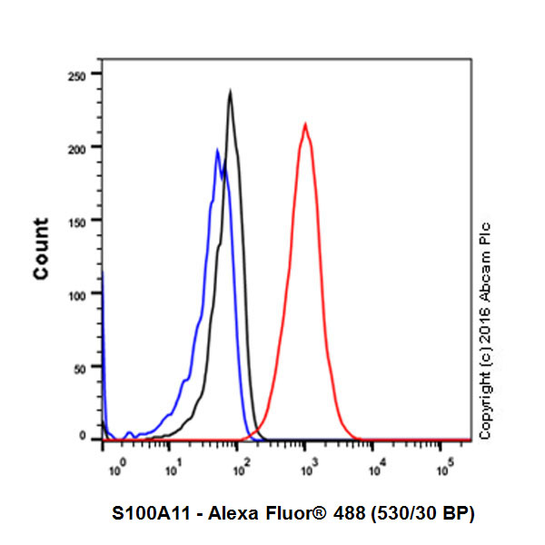 Flow Cytometry (Intracellular) - Anti-S100A11 antibody [EPR11172] (AB180593), expandable thumbnail